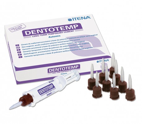 سمان رزینی موقت طولانی‌مدت DentoTemp® تک‌سرنگی – مخصوص ایمپلنت، بدون اوژنول، جداشدن آسان