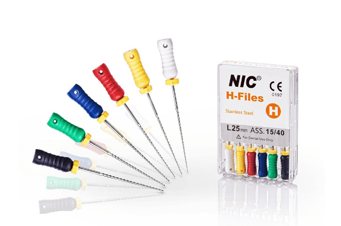 اچ فایل دستیNIC – فایل خاردار اندودنتیک برای پاک‌سازی و شکل‌دهی کانال ریشه