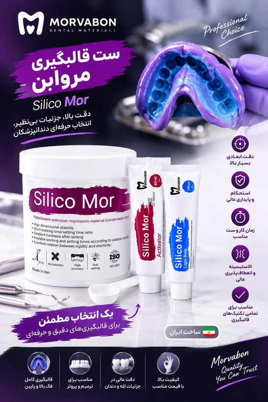 ست قالبگیری مروابن Aسیلیکون افزایشی دقیق برای پروتز و ایمپلنت